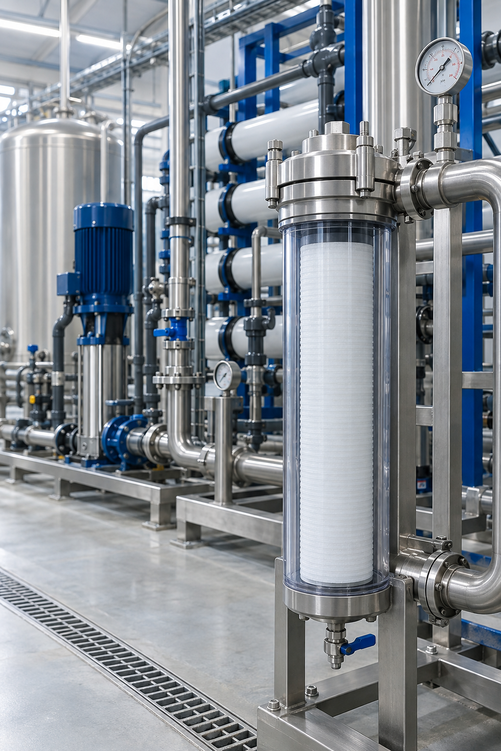 Industrial water treatment and sediment filtration equipment